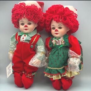 Vintage Collectibles’ Marie Osmond Fine Porcelain “Twins” Collectors Dolls. NOB